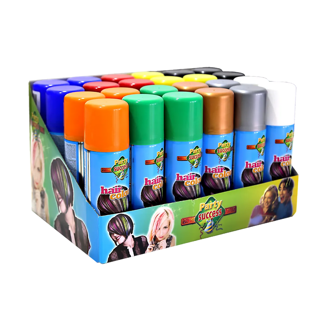Hair Color Spray - Mixed Colors Box 24x125ml