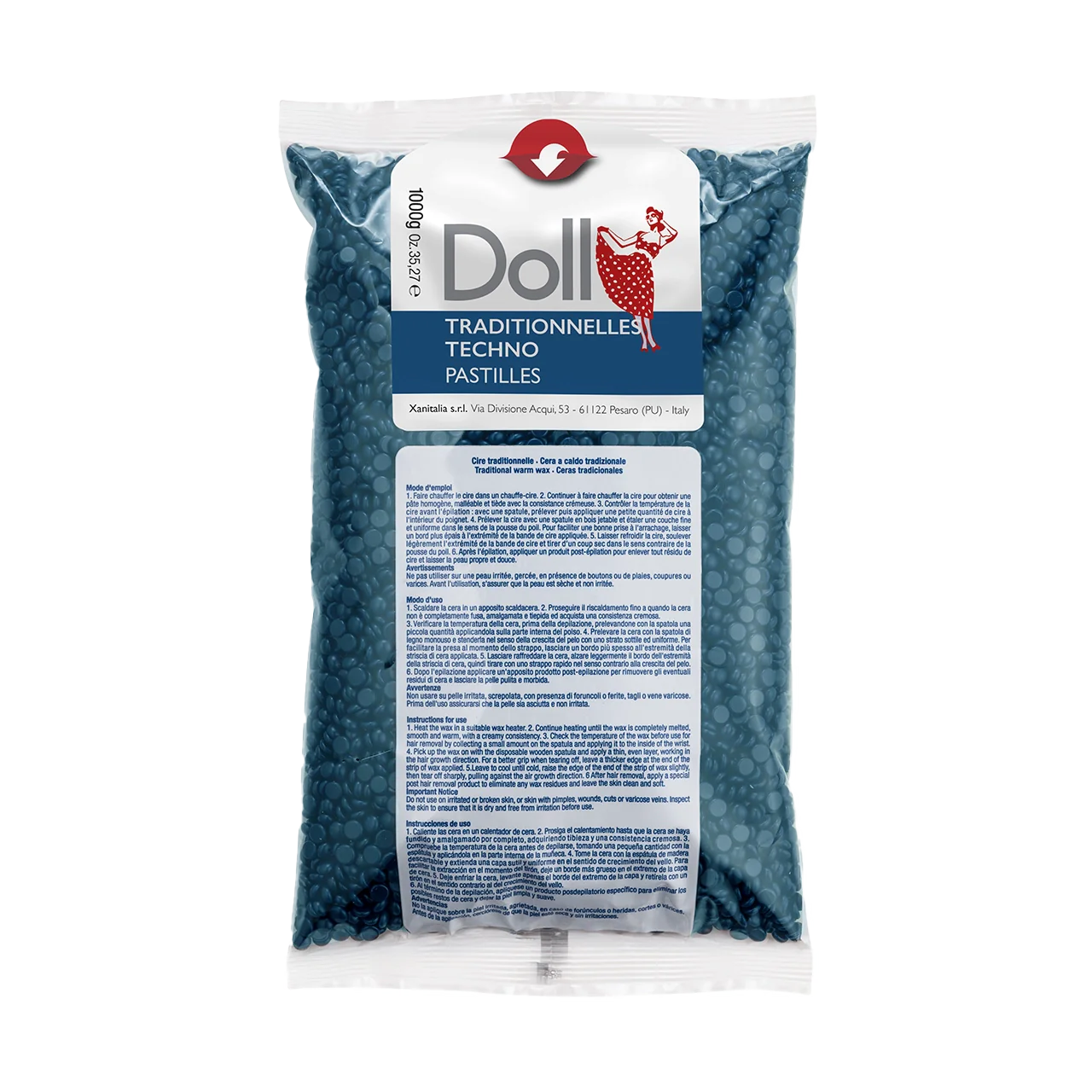 Blue Azulene Non-strip Traditional Wax Pastilles 1kg