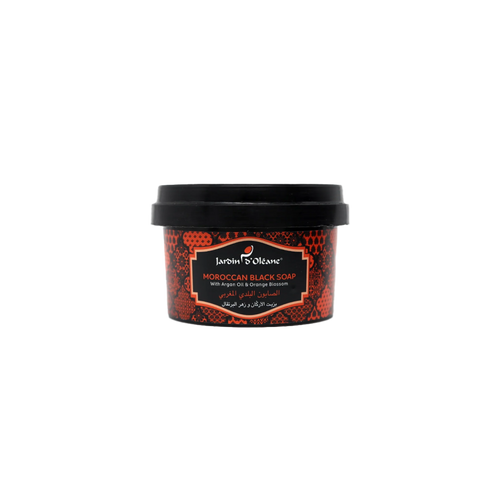 Moroccan Black Soap With Argan Oil & Orange Blossom 250g