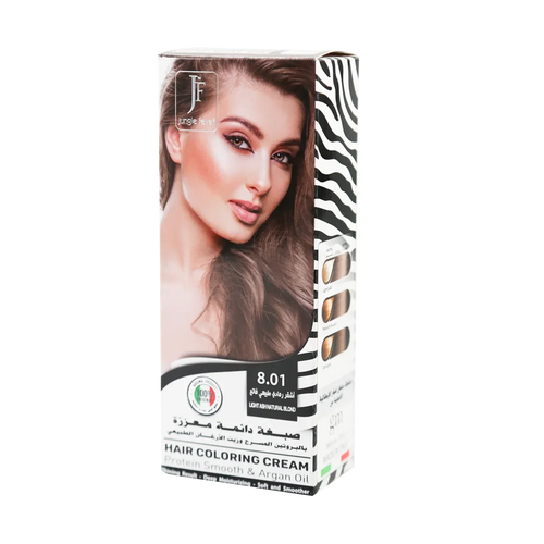 Hair Coloring Cream Kit 8.01 Light Ash Natural Blond