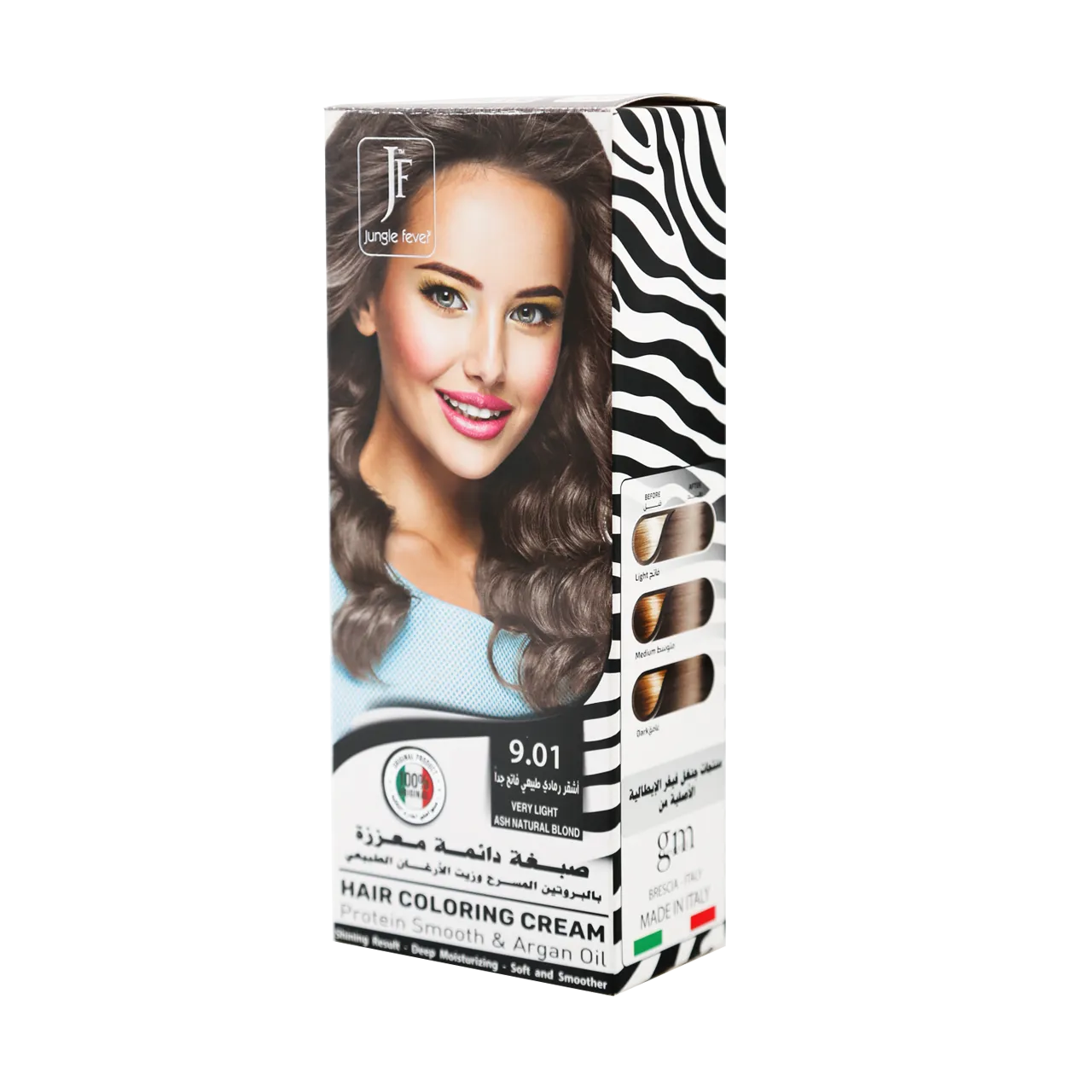Hair Coloring Cream Kit  9.01 Very Light Ash Natural Blond