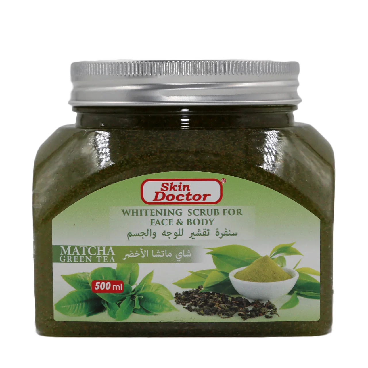 Matcha Green Tea Whitening Scrub For Face & Body 500g