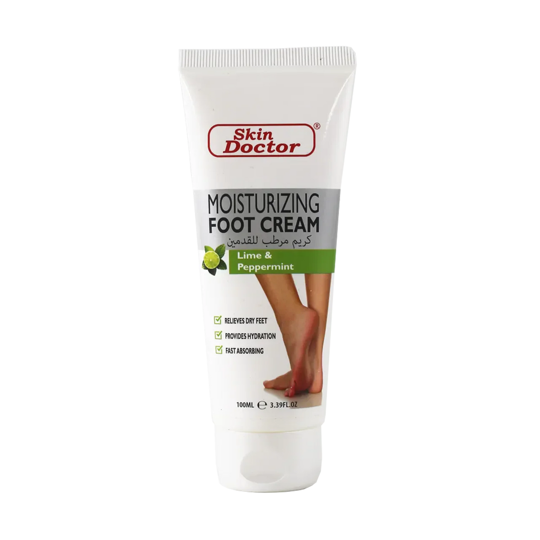 Lime &amp; Peppermint Moisturizing Foot Cream 100ml